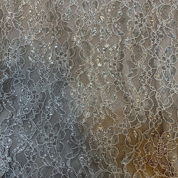 Cremieux Cody Skirt Silver/Taupe Sparkle Lined Midi Length, Lined, Size Medium - Picture 11 of 14